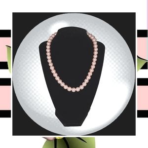Women's Pink Genuine Glass Necklace